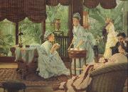 James Tissot, In The Conservatory (Rivals) (nn01)